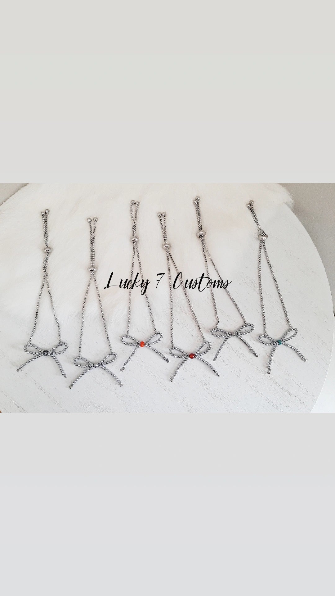 The Mini Bow Adjustable Bracelets