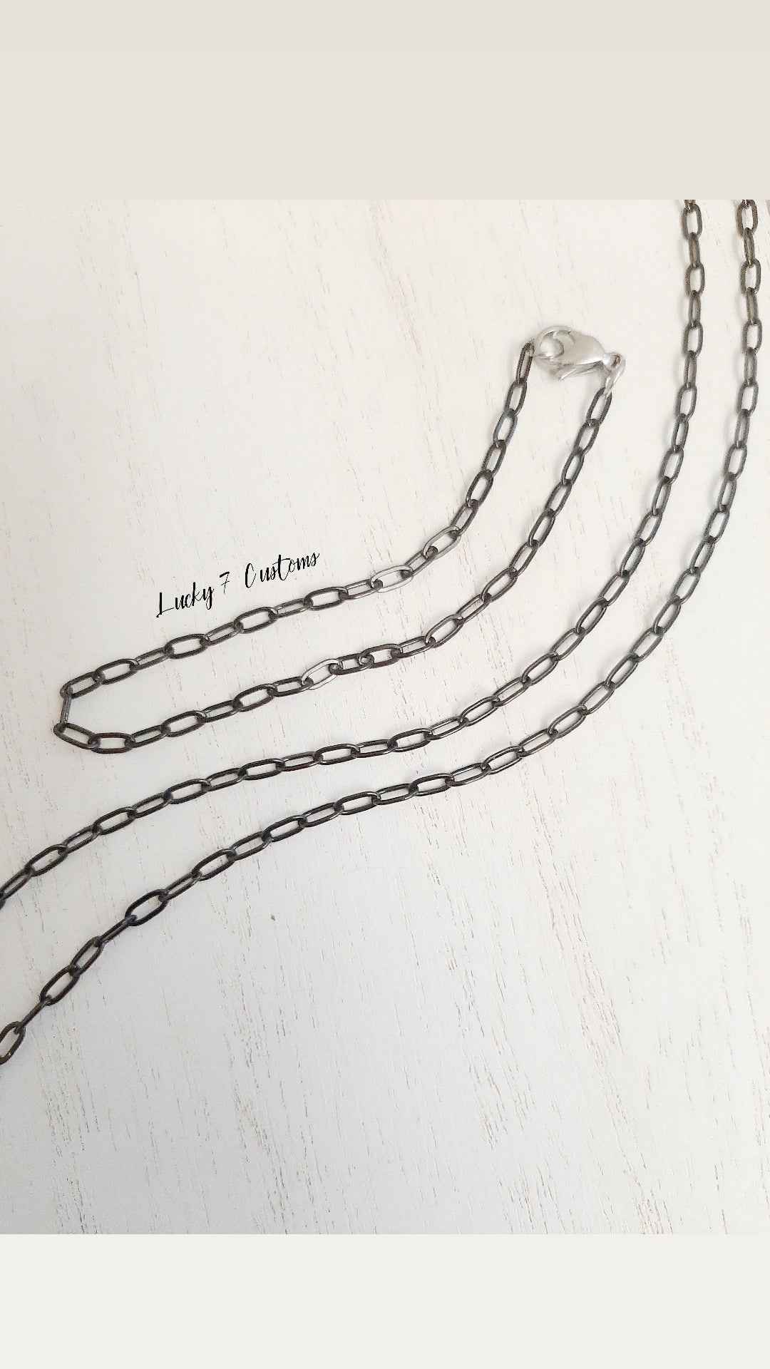 The Mini Smooth Black Chainlink Set