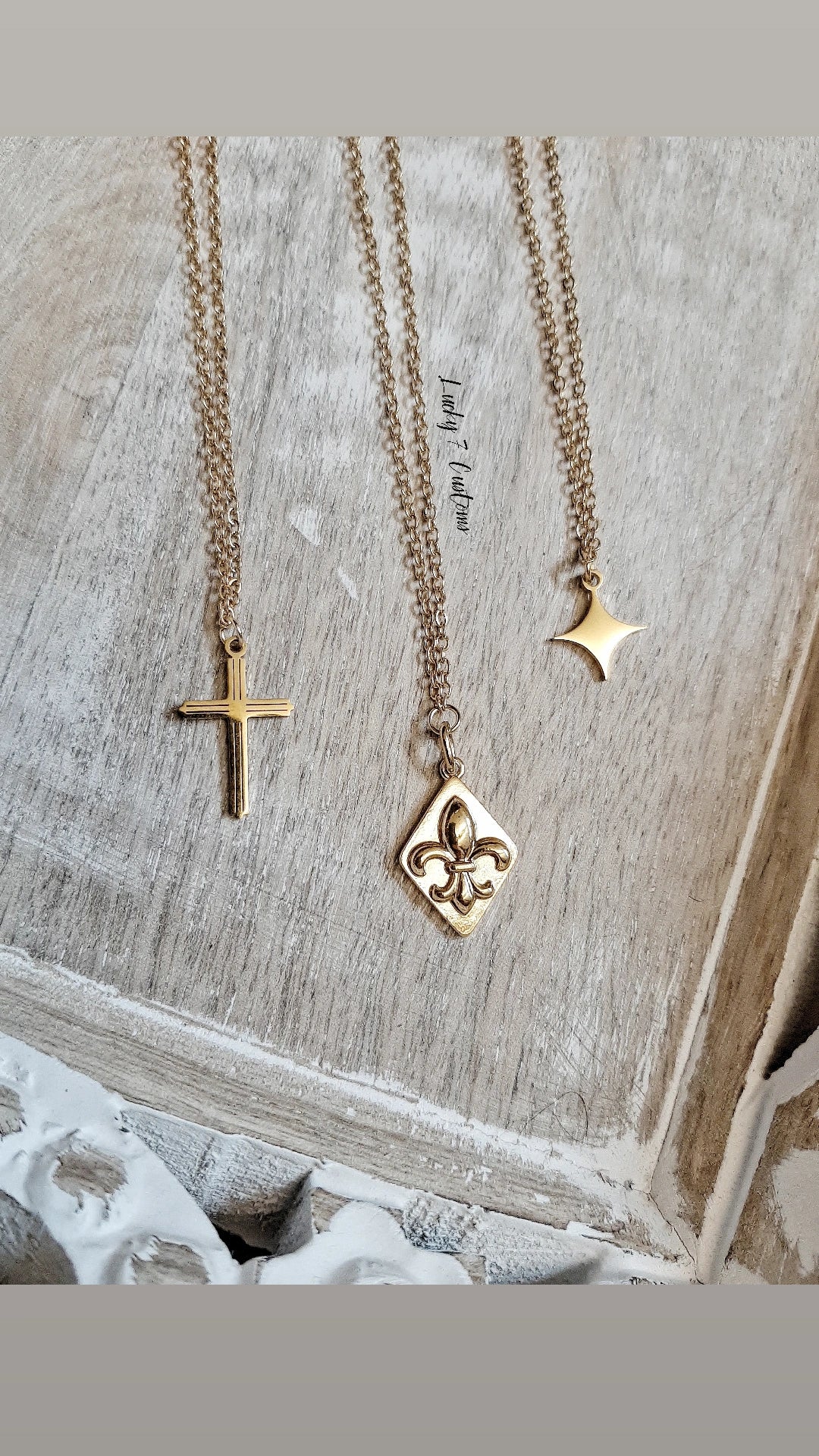 Gold Charms & Chain