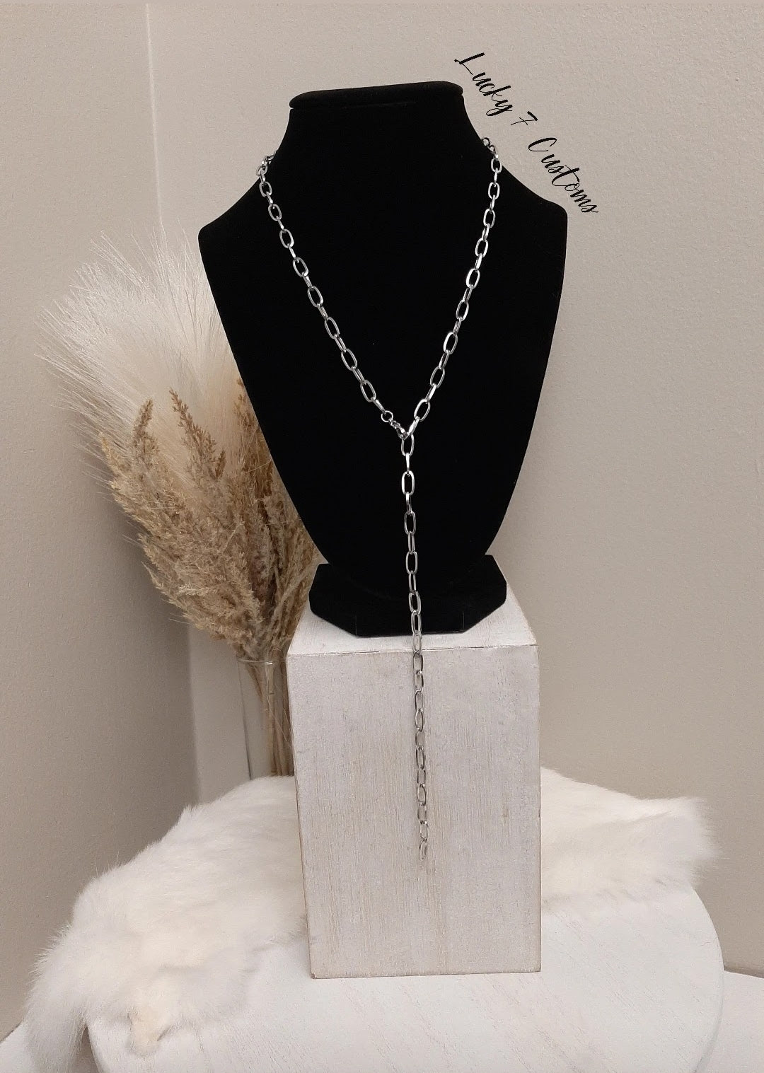 The Square StSt Chainlink Lariat